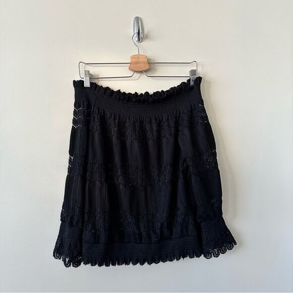 Anthropologie-Deletta Open Lace Off-Shoulder Blouse - Picture 5 of 7